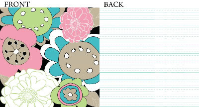 Paper Trunk - Jellybean - Cream Soda 12x12 d/sided paper  (pack of 10)