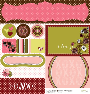 Paper Trunk - Maybe Baby Die Cut  (pack of 5)