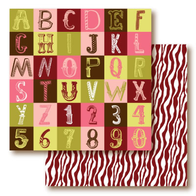 Paper Trunk - Maybe Baby - Wild Love 12x12 d/sided paper  (pack of 10)