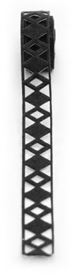 Queen & Co - 0.75" Felt Fusion Roll - Harlequin Black - 10x1yd lengths  (sold individually)