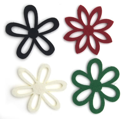 Queen & Co - Flower Frenzy Large - Neutral 12/pk  (sold in 3's)