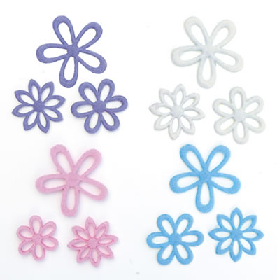 Queen & Co - Flower Frenzy Small - Pastel 24/pk  (sold in 3's)