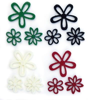 Queen & Co - Flower Frenzy Small - Neutral 24/pk  (sold in 3's)