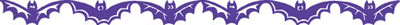 Queen & Co - 0.75" Felt Fusion Roll - Bats Purple - 10x1yd lengths  (sold individually)