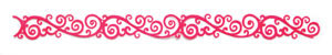 Queen & Co - Felt Fusion 1x11.5" self adhesive border - Classic Scroll Hot Pink  (sold in 3's)