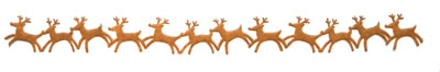 Queen & Co - Felt Fusion 1x11.5" self adhesive border - Reindeer Brown  (sold in 3's)