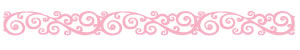 Queen & Co - Felt Fusion 1x11.5" self adhesive border - Classic Scroll Pink  (sold in 3's)