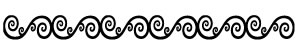 Queen & Co - Felt Fusion 1x11.5" self adhesive border - Scroll Black  (sold in 3's)