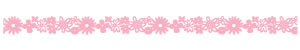 Queen & Co - Felt Fusion 1x11.5" self adhesive border - Flower Style 1 Pink  (sold in 3's)