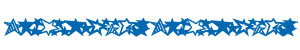 Queen & Co - Felt Fusion 1x11.5" self adhesive border - Stars Blue  (sold in 3's)