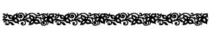 Queen & Co - Felt Fusion 1x11.5" self adhesive border - Vine Multi Black  (sold in 3's)