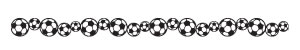 Queen & Co - Felt Fusion 1x11.5" self adhesive border - Soccer Black  (sold in 3's)
