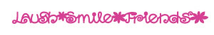 Queen & Co - Felt Fusion 1x11.5" self adhesive border - Friends Words Pink  (sold in 3's)