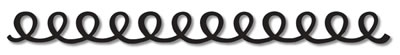 Queen & Co - Felt Fusion 1x11.5" self adhesive border - Doodle Loop Black  (sold in 3's)