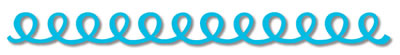 Queen & Co - Felt Fusion 1x11.5" self adhesive border - Doodle Loop Turquoise  (sold in 3's)
