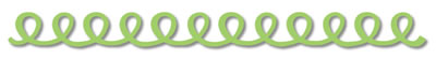 Queen & Co - Felt Fusion 1x11.5" self adhesive border - Doodle Loop Green  (sold in 3's)
