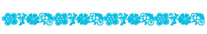 Queen & Co - Felt Fusion 1x11.5" self adhesive border - Flower Style 2 Blue  (sold in 3's)