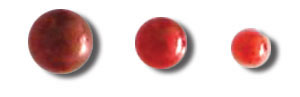 Queen & Co - Pearls - Reds 50/pk  (sold in 3's)