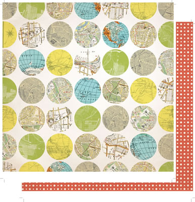 Studio Calico - Abroad - Destination 12x12 d/sided paper  (pack of 10)
