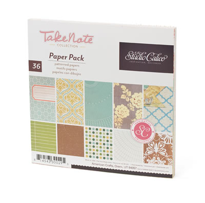 Studio Calico - Take Note - 6x6 Paper Pad  (sold in 3's)