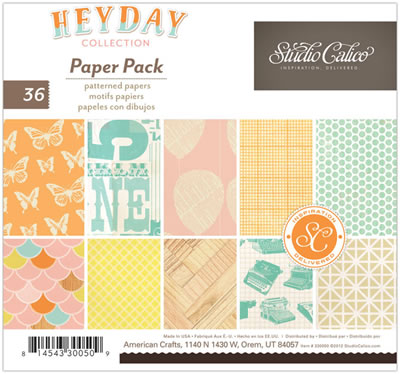Studio Calico - Heyday - 6x6 Paper Pad  (sold in 3's)
