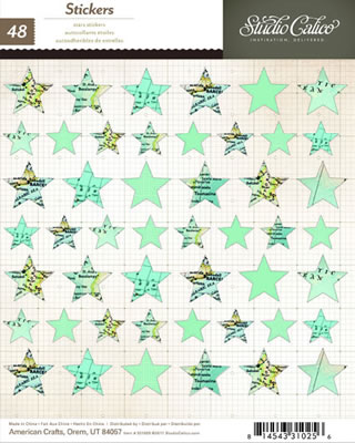 Studio Calico - Abroad - 6x7 Stickers - Stars  (sold in 3's)