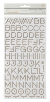 Studio Calico - Abroad - Printed Chipboard Thickers - Everywhere - Natural  (sold in 3's)