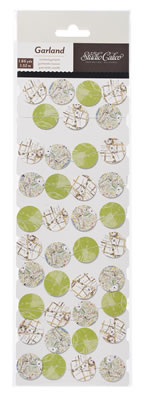 Studio Calico - Abroad - Garland - Stitched Circles  (sold in 3's)