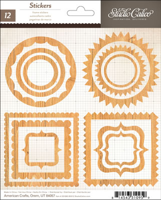 Studio Calico - Heyday - Sticker Shapes - Frames  (sold in 3's)