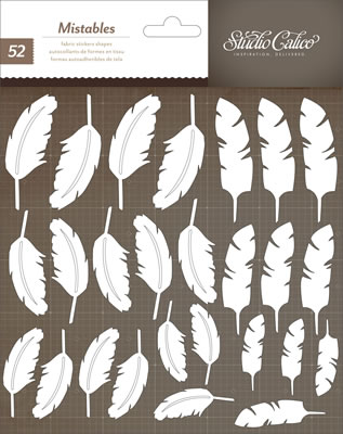 Studio Calico - Classic Calico 3 - Mistable Thicker Shapes - Feathers  (sold  in 3's)