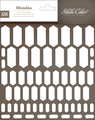Studio Calico - Classic Calico 3 - Mistable Thicker Shapes - Elongated Hexagons  (sold in 3's)
