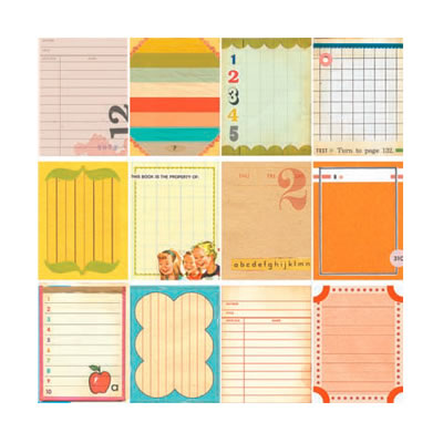Studio Calico - Yearbook - Journal Cards 3x4"  (sold in 3's)
