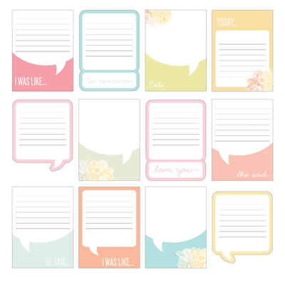 Studio Calico - Sundrifter - Journal Cards  (sold in 3's)