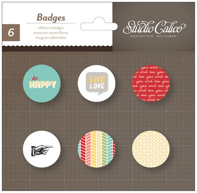 Studio Calico - Snippets - Badges  (sold in 3's)