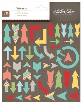 Studio Calico - Snippets - Arrows Cardstock Stickers  (pack of 6)