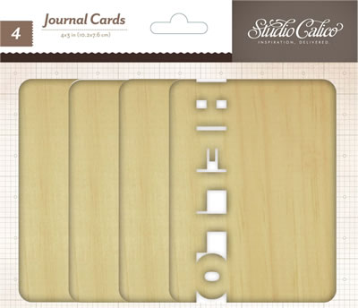 Studio Calico - Thataway - Wood Veneer Journal Cards  (sold in 3's)