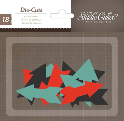 Studio Calico - Thataway - Plastic Die Cut Thick Arrows  (sold in 3's)