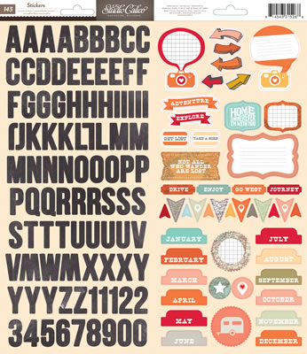 Studio Calico - Thataway - Alpha/Icon Stickers  (sold in 3's)