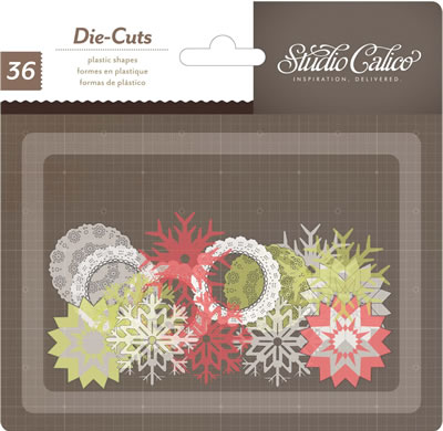 Studio Calico - Magical - Plastic Die Cut Snowflakes  (sold in 3's)
