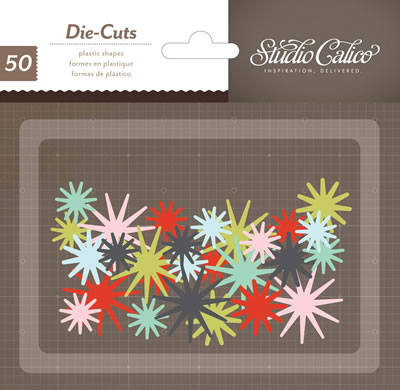 Studio Calico - Magical - Plastic Die Cut Starbursts  (sold in 3's)
