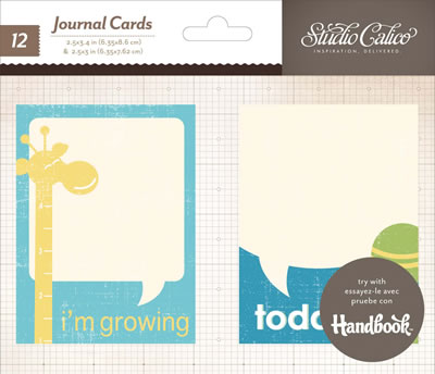 Studio Calico - Story time - Journalling Cards - Baby Boy  (sold in 6's)