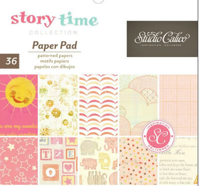 Studio Calico - Story Time - 6x6 Paper Pad - Baby Girl  (sold in 3's)