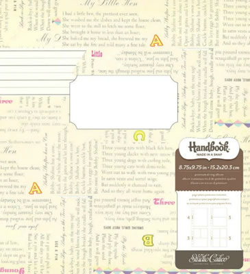 Studio Calico - Story Tiime - Handbook - 8.75 x 9.75 - D-Ring - Baby Girl  (sold individually)