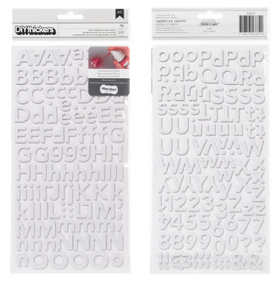 Studio Calico - Heyday - Mistable DIY Thickers - Fabric - Ali: White  (sold in 3's)