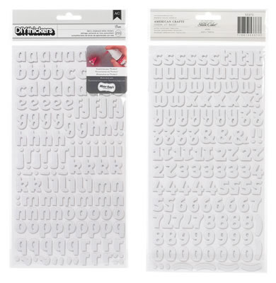 Studio Calico - Heyday - Mistable DIY Thickers - Fabric - Bree: White  (sold in 3's)