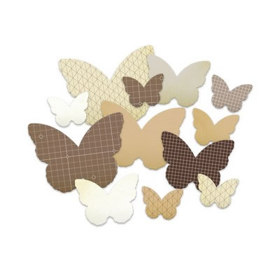 Studio Calico - Classic Calico - Chipboard Shapes - Butterflies  (sold in 3's)