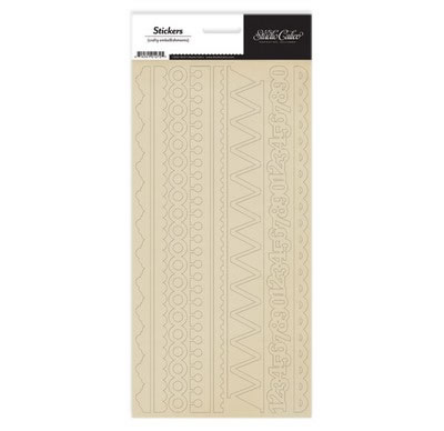 Studio Calico - Memoir - 6x12 Kraft Border Stickers  (sold in 3's)