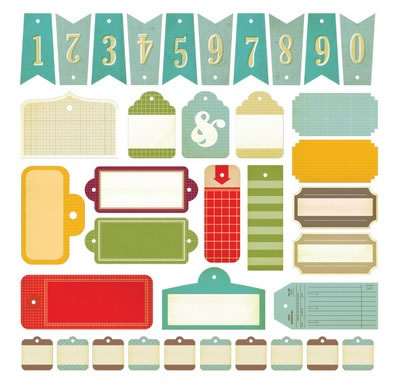 Studio Calico - Memoir - Die Cut Tags  (sold in 3's)