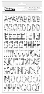Studio Calico - Here & There - Thickers - Printed Chipboard - Notebook - White  (sold in 3's)
