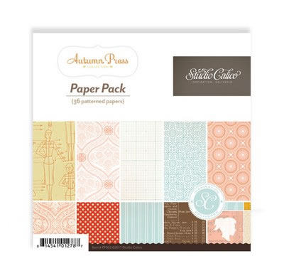 Studio Calico - Autumn Press - 6x6 Paper Pad  (sold in 3's)